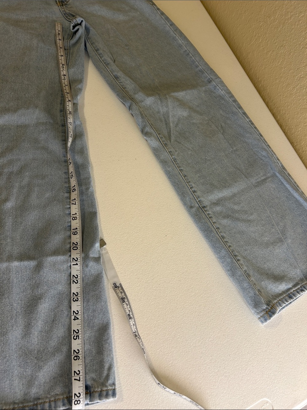 SHEIN Light Blue High-Rise Wide Leg Jeans - Picture 7 of 10